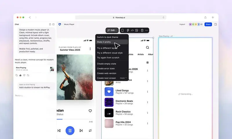 Flowstep AI UI Generator